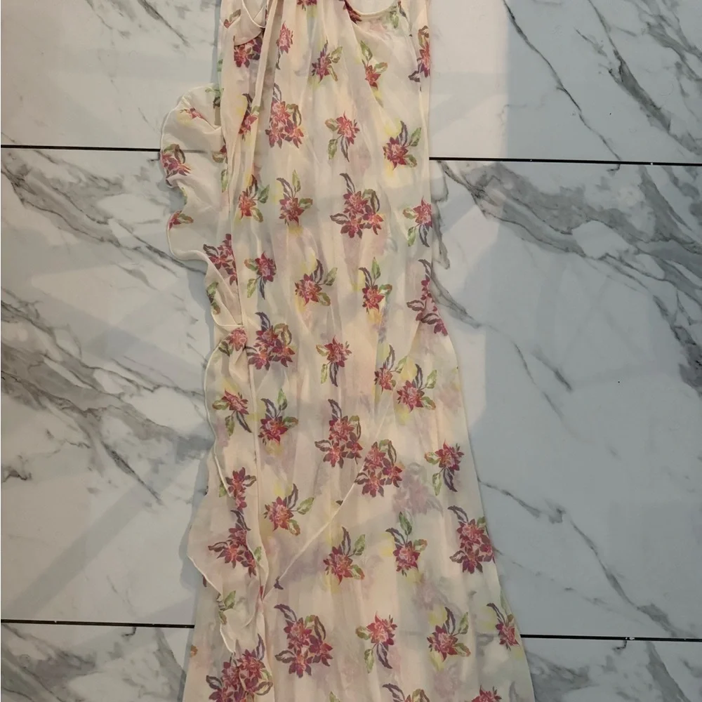 Free People Cream Sleeveless V-Neck Maxi Sundress - Picture 10 of 10